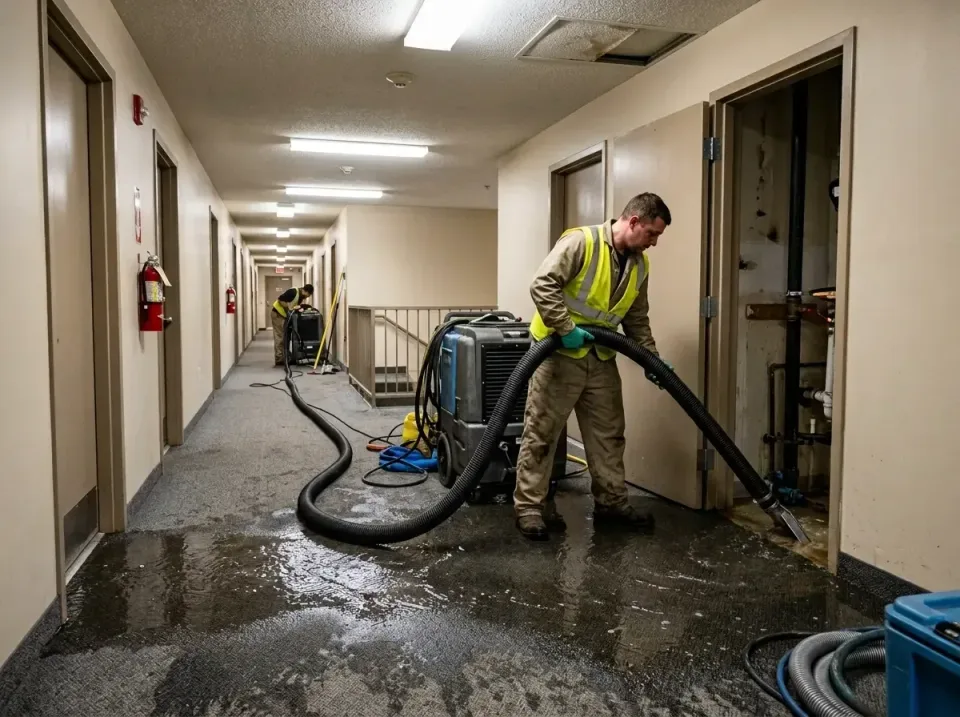multi-unit-apartment-hallway-f-005 — frequently asked questions, Emergency Burst Pipe Water Extraction & Removal in Marshvil…